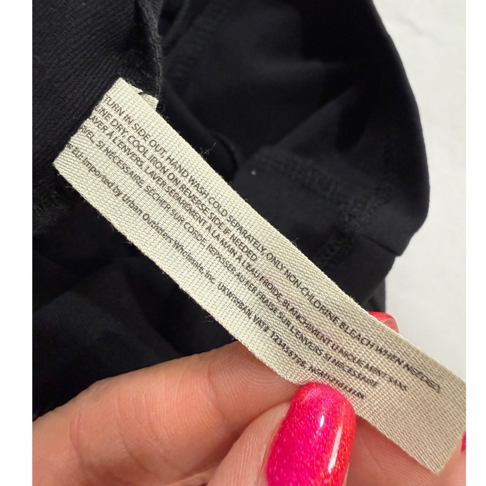 Intimately Free People Black Bodycon Mini Dress Cutout Back Sweetheart Neck XS - Picture 7 of 7